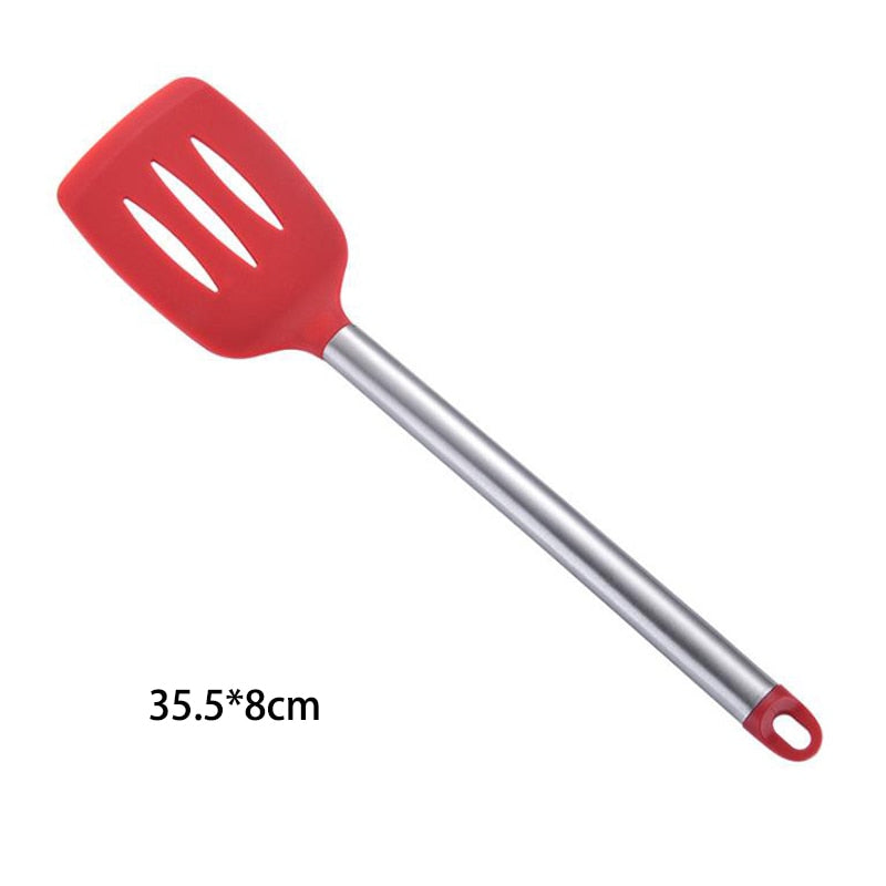 9pcs/set Stainless Steel Silicone Kitchen Utensil