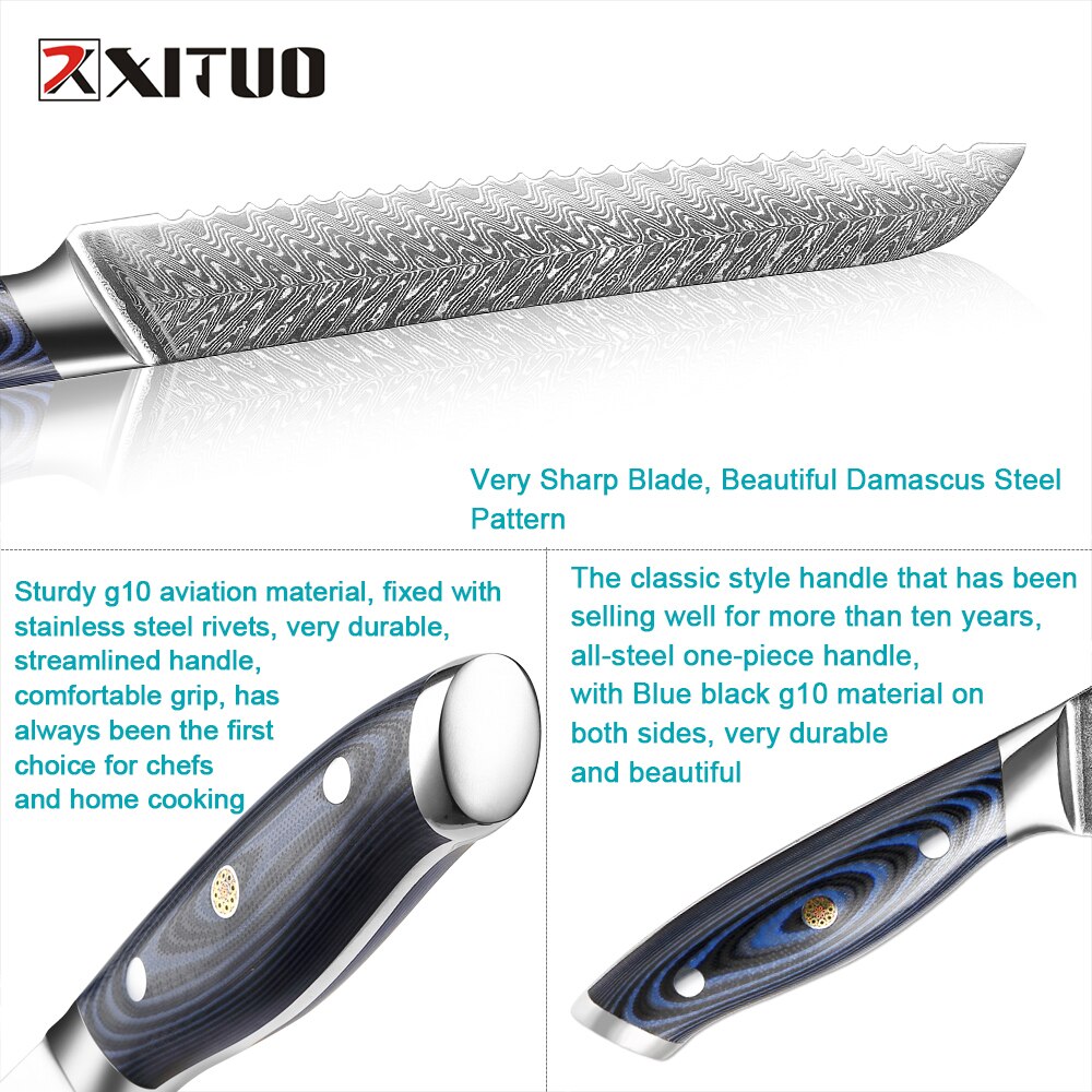 8 Inches Steel Serrated Bread Knife