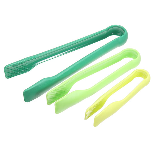 3Pcs/set Kitchen Food Tongs Plastic