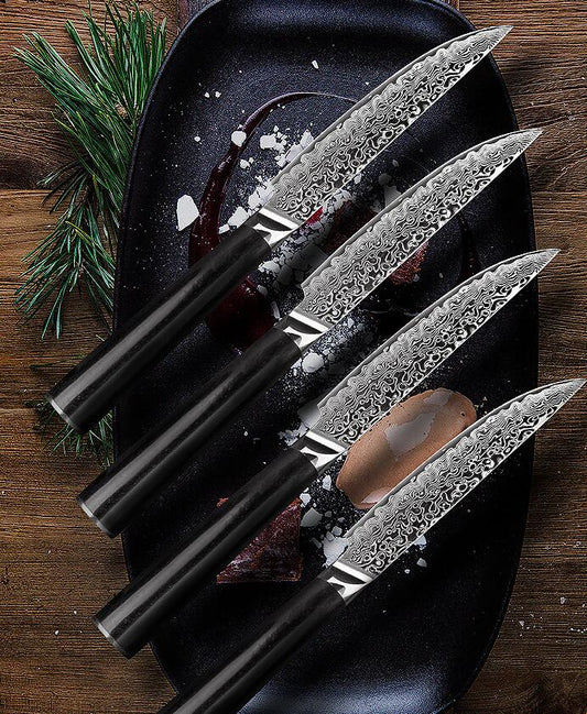 4PCS Damascus Steak Knife