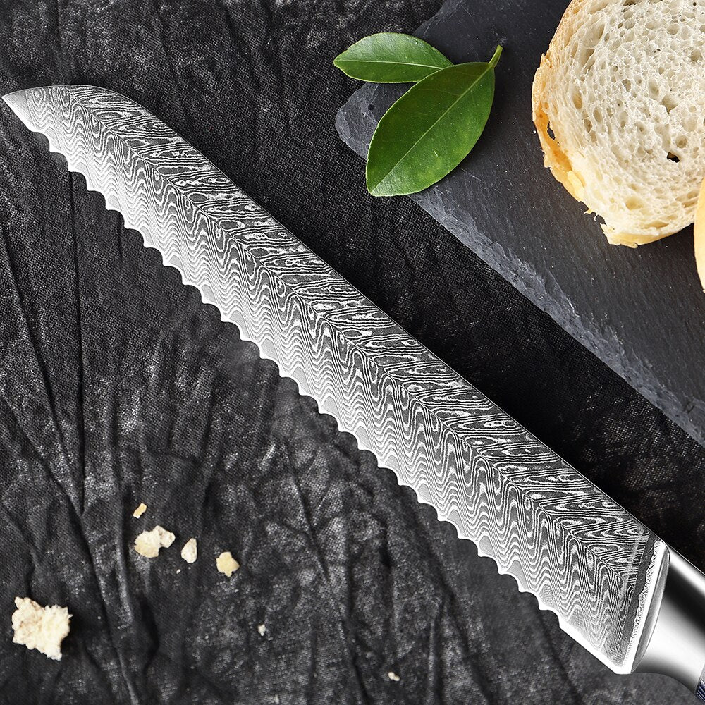 8 Inches Steel Serrated Bread Knife