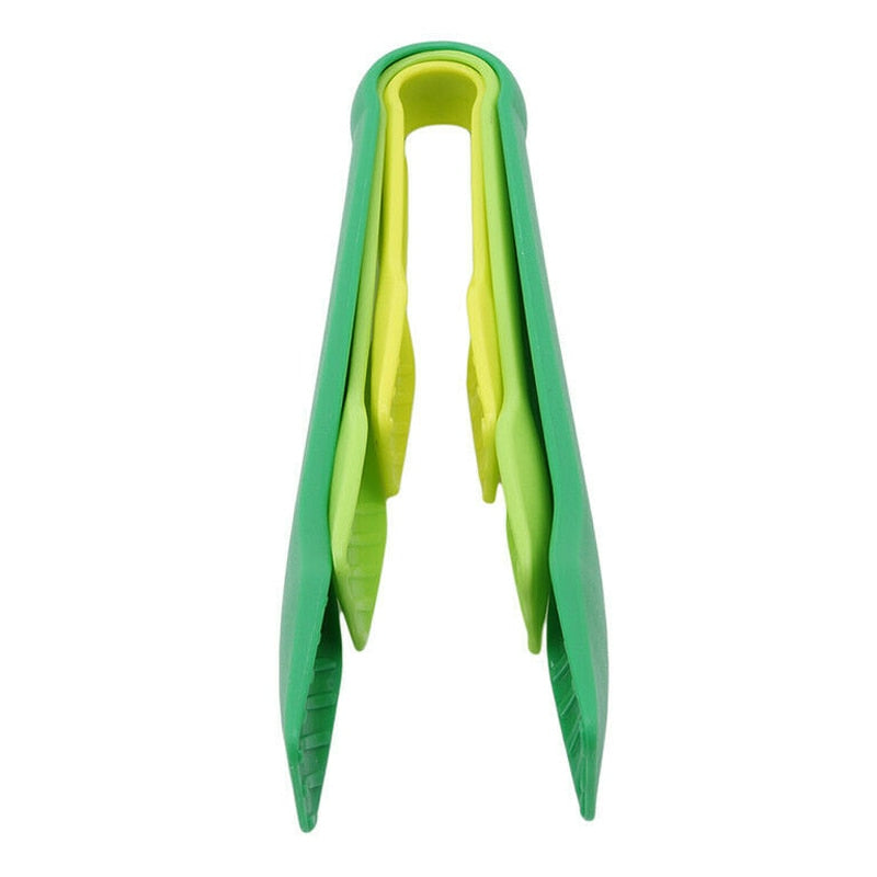 3Pcs/set Kitchen Food Tongs Plastic