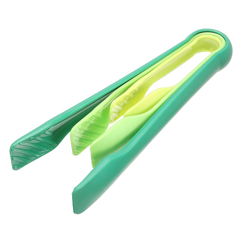 3Pcs/set Kitchen Food Tongs Plastic